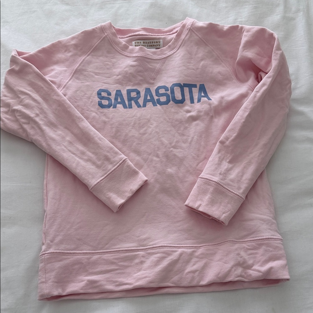 The Beaufort Bonnet Company Pink and Blue Kids “Sarasota” Sweatshirt